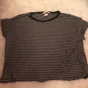 H & M striped cropped T-Shirt